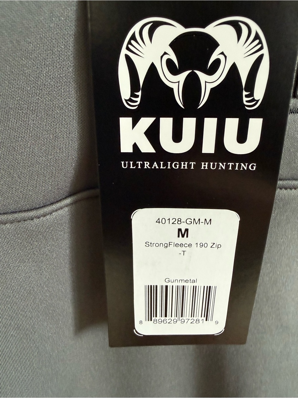 New KUIU Strongfleece 190 Gray Quarter-Zip Pull-Over Size M - Picture 2 of 11